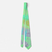 Abstrakter Golddragonfly Blauer Pastell Krawatte (Rückseite)