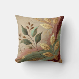 Abstrakter Golden-Olive-Leaf-Kunststil 5 Kissen