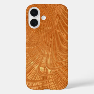 Abstrakter Golden Wavy Art iPhone Case