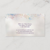 Abstrakter Goldener Baum - farbenfrohe Foliage Visitenkarte (Rückseite)