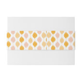 Abstrakter goldener ogee Musterhintergrund Einladungsbanderole (Rückseitenbeispiel)