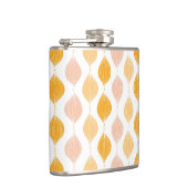 Abstrakter goldener ogee Musterhintergrund Flachmann (Rechts)