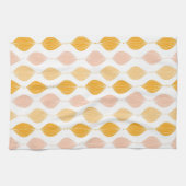 Abstrakter goldener ogee Musterhintergrund Geschirrtuch (Horizontal)