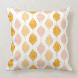 Abstrakter goldener ogee Musterhintergrund Kissen