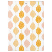 Abstrakter goldener ogee Musterhintergrund Klemmbrett (Rückseite)