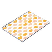 Abstrakter goldener ogee Musterhintergrund Notizblock (Linke Seite)