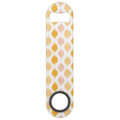 Abstrakter goldener ogee Musterhintergrund Speedflaschenöffner (Rückseite)