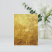 abstrakter, goldfarbener Hintergrund Postkarte (Stehend Vorderseite)