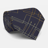 Abstrakter Goldfoil Neck Tie Krawatte (Gerollt)