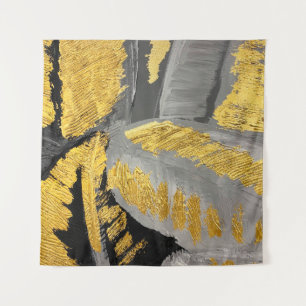 Abstrakter Goldhintergrund Luxus reich an Vintagen Wandteppich