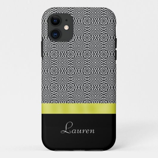 Abstrakter GoldiPhone 5 Schwarzweiss-Kasten Case-Mate iPhone Hülle (Rückseite)