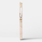 Abstrakter Goldmarmor mit Glitzer-Wellen Case-Mate iPhone Hülle (Rückseite / Links)