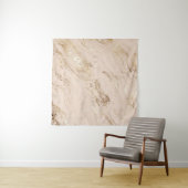 Abstrakter Goldmarmor mit Glitzer-Wellen Wandteppich (Beispiel (Horizontal))
