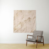 Abstrakter Goldmarmor mit Glitzer-Wellen Wandteppich (Beispiel)