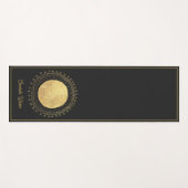 Abstrakter Goldschmiedetter Moon Personalisiert Bl Yogamatte (Vorderseite (Horizontal))