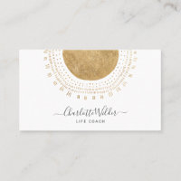 Abstrakter Goldsonne Lebenscoach
