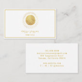 Abstrakter Goldumlaufplatz Visitenkarte (Vorne/Hinten)