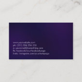 Abstrakter Goldwirbelarm - farbenfrohe Blätter Visitenkarte (Rückseite)