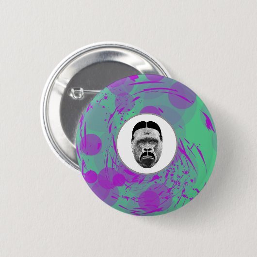 Abstrakter Gorilla Button (Vorne & Hinten)
