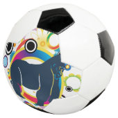 Abstrakter Gorilla Soccer Ball (Dreiviertel)