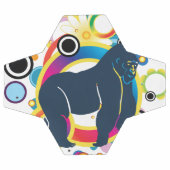 Abstrakter Gorilla Soccer Ball (Flach)