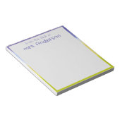 Abstrakter Gradientenlavender Notizblock (angewinkelt)