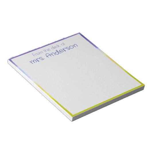 Abstrakter Gradientenlavender Notizblock (angewinkelt)