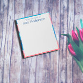 Abstrakter Gradientenstreifen Notizblock