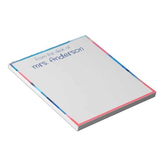 Abstrakter Gradientenstreifen Notizblock (angewinkelt)