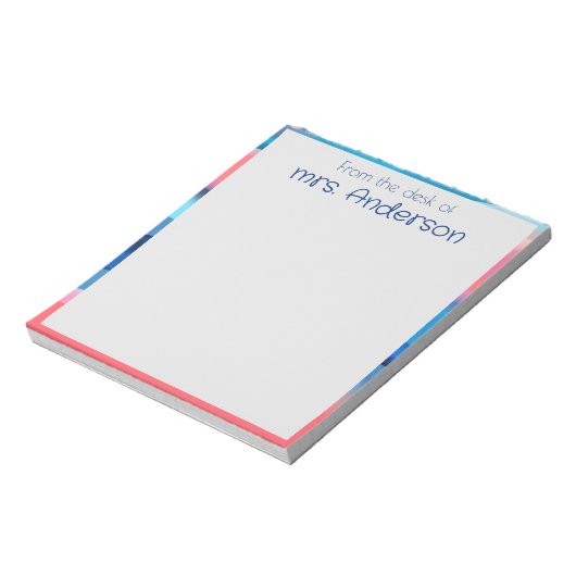 Abstrakter Gradientenstreifen Notizblock (Rotiert)