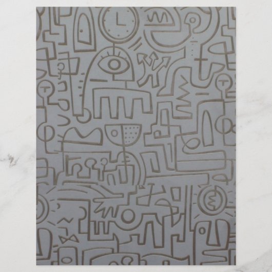 Abstrakter Graffiti-Flyer Flyer (Hinten)