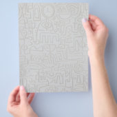 Abstrakter Graffiti-Flyer Flyer (Hand)