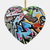 Abstrakter Graffiti Keramik Ornament (Vorne)