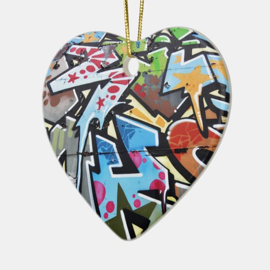 Abstrakter Graffiti Keramik Ornament (Links)