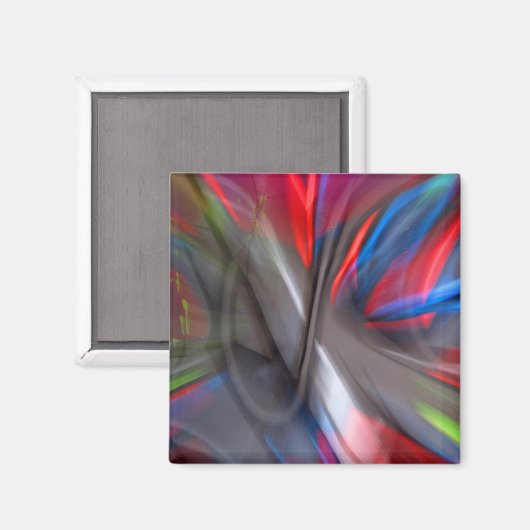 Abstrakter Graffiti Magnet (Vorderseite/Rückseite)