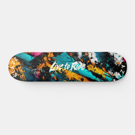 Abstrakter Graffiti Pop Art Collection Skateboard (Horizontal)