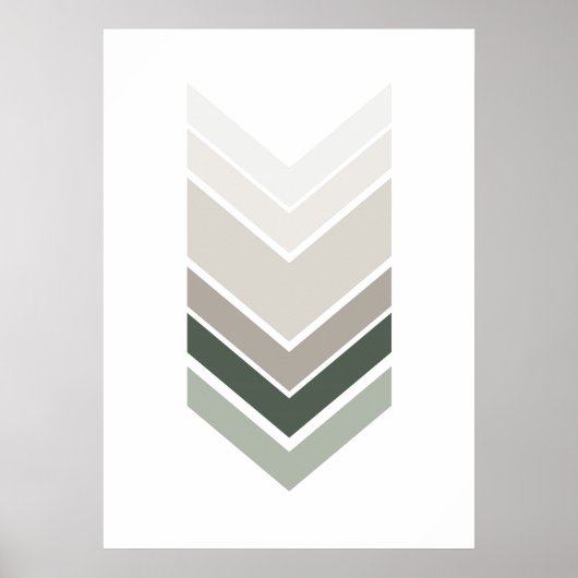 Abstrakter grauer Druck. Moderne geometrische Wand Poster (Vorne)