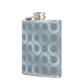 Abstrakter grauer Flusshintergrund Flachmann (Links)