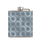 Abstrakter grauer Flusshintergrund Flachmann (Rückseite)