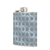 Abstrakter grauer Flusshintergrund Flachmann (Links)