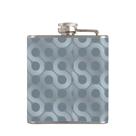 Abstrakter grauer Flusshintergrund Flachmann (Rückseite)