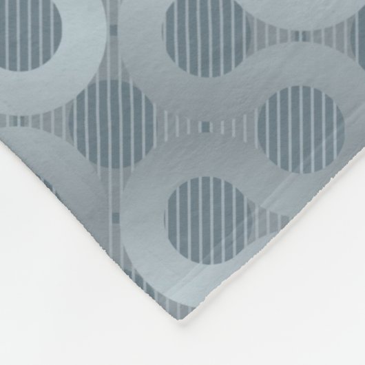 Abstrakter grauer Flusshintergrund Fleecedecke (Ecke)