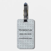 Abstrakter grauer Flusshintergrund Gepäckanhänger (Rückseite vertikal)