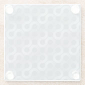 Abstrakter grauer Flusshintergrund Glasuntersetzer (Rückseite)