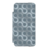 Abstrakter grauer Flusshintergrund Incipio iPhone Geldbeutel-Hülle (Folio Vorderseite)