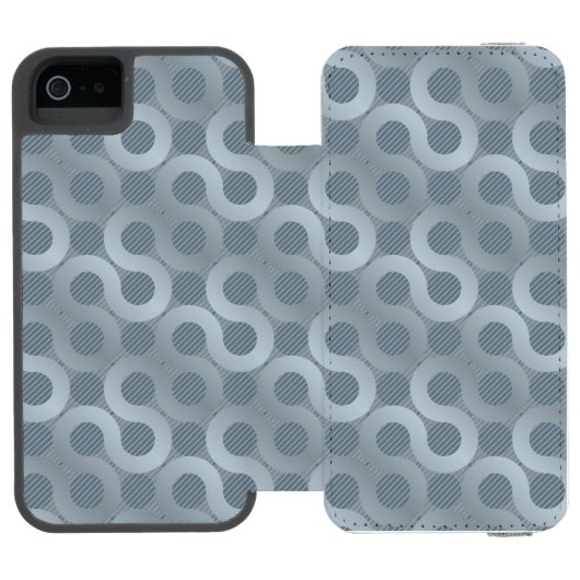 Abstrakter grauer Flusshintergrund Incipio iPhone Geldbeutel-Hülle (Folio Geöffnet)