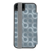 Abstrakter grauer Flusshintergrund Incipio iPhone Geldbeutel-Hülle (Folio Rückseite)