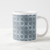 Abstrakter grauer Flusshintergrund Jumbo-Tasse (Rechts)