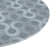 Abstrakter grauer Flusshintergrund Schneidebrett (Ecke)