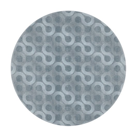 Abstrakter grauer Flusshintergrund Schneidebrett (Vorderseite)